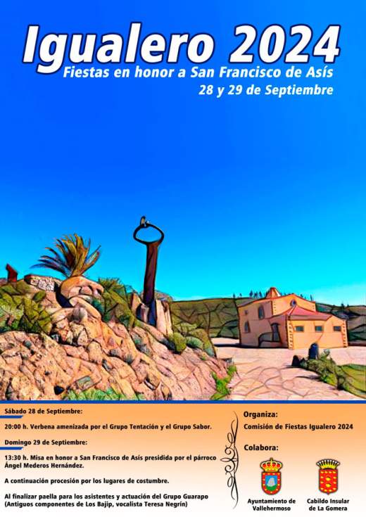 El pequeño y encantador barrio de Igualero, en la isla de La Gomera, se prepara para celebrar sus tradicionales fiestas en honor a San Francisco de Asís